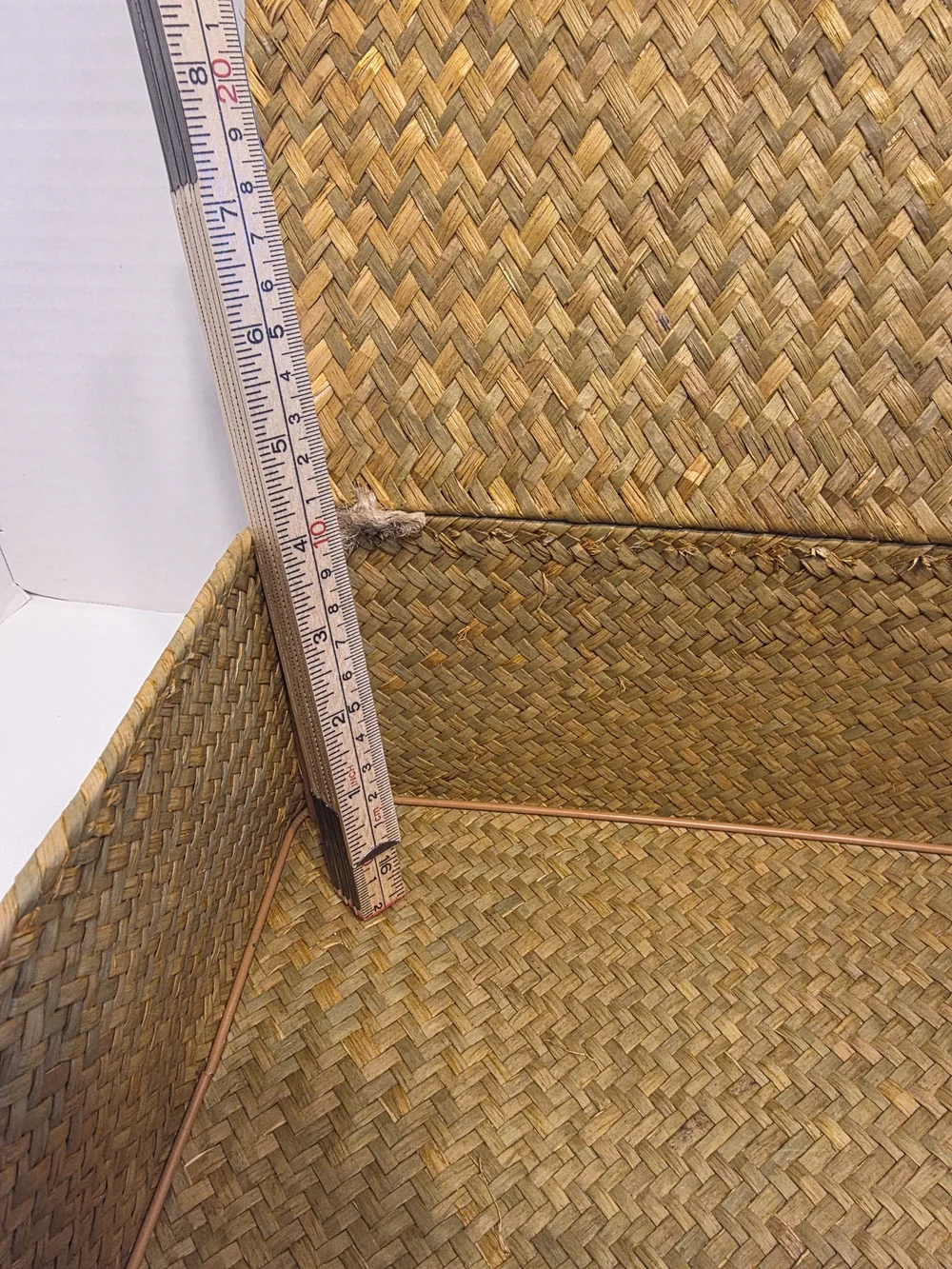 Natural Woven Seagrass Storage Box Set in Tan - 3 Piece